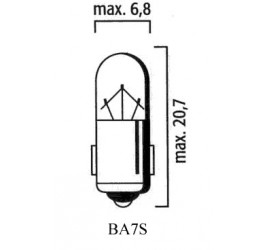 BA7s Led 6 ou 12V - BLANCHE, ampoule LED planche de bord PORSCHE
