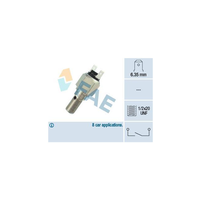Contacteur de feux stop hydraulique 1/2x20 UNF