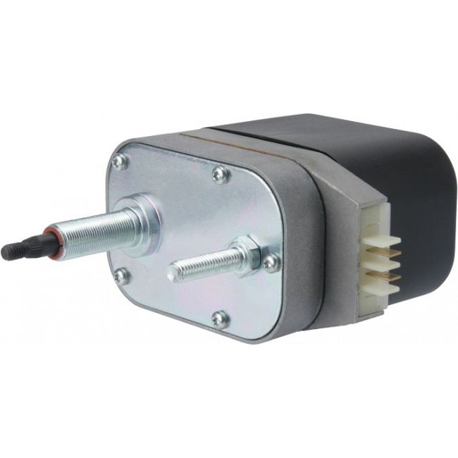 Moteur d'essuie-glaces 12V Angle 90° - Double bras