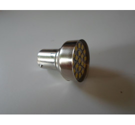 Ampoule 6V 19 LED blanche BA15s simple plot