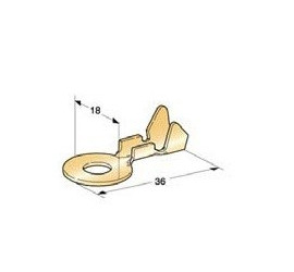 Cosse à anneau diamètre 8mm (cable 2.5 à 6mm)
