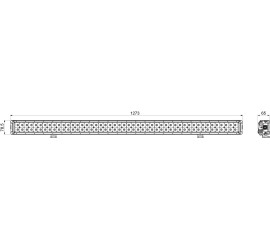 Rampe de travail à LED droite 127cm 25920 Lumen
