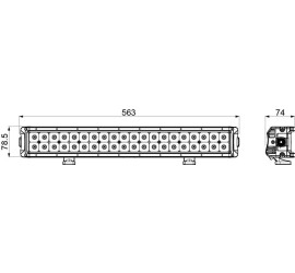 Rampe de travail à LED 27000 Lumen
