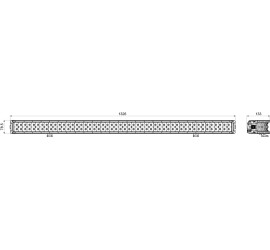 Rampe de travail à LED droite 132 cm 27000 Lumen