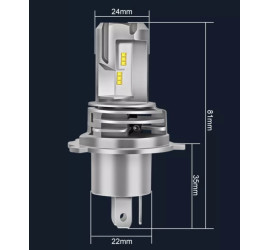 Ampoule à LED H4 12V Code/Phare