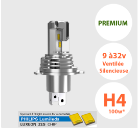 Ampoule à LED H4 12V Code/Phare