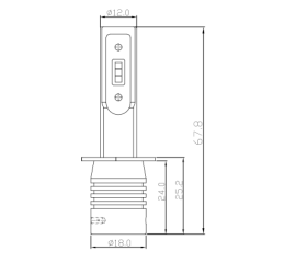 Ampoule à LED H1 12V Haute performance 