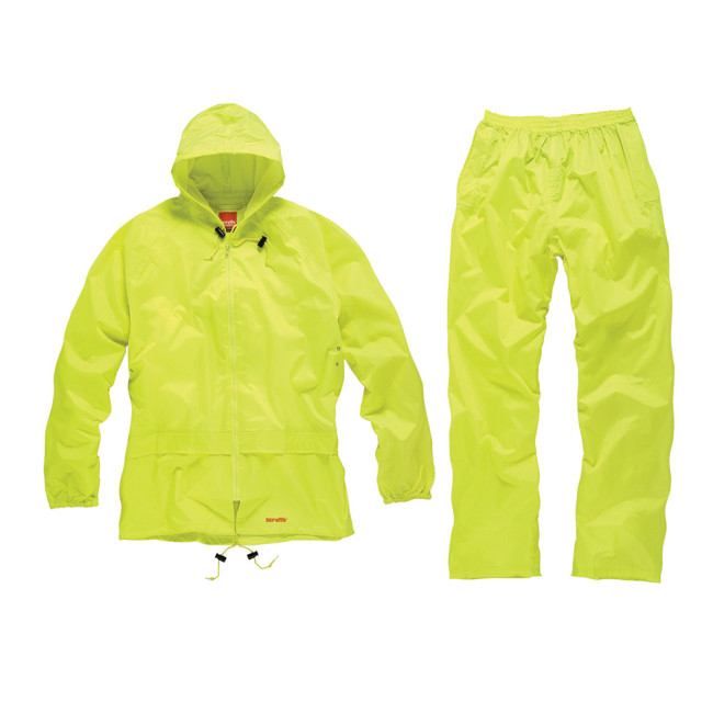 Tenue imperméable jaune, 2 pièces