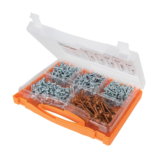 Vis pour trous dissimulés, coffret 675 pcs