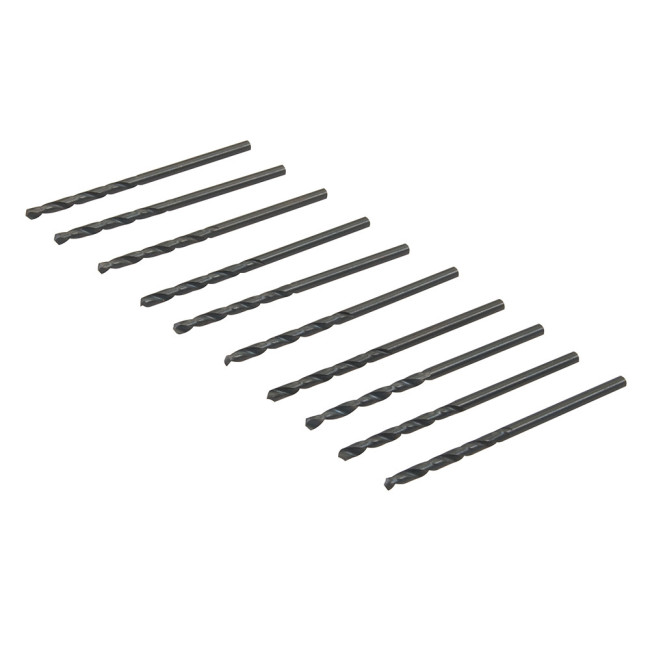 Mèches métriques acier rapide HSS-R, 10 pcs