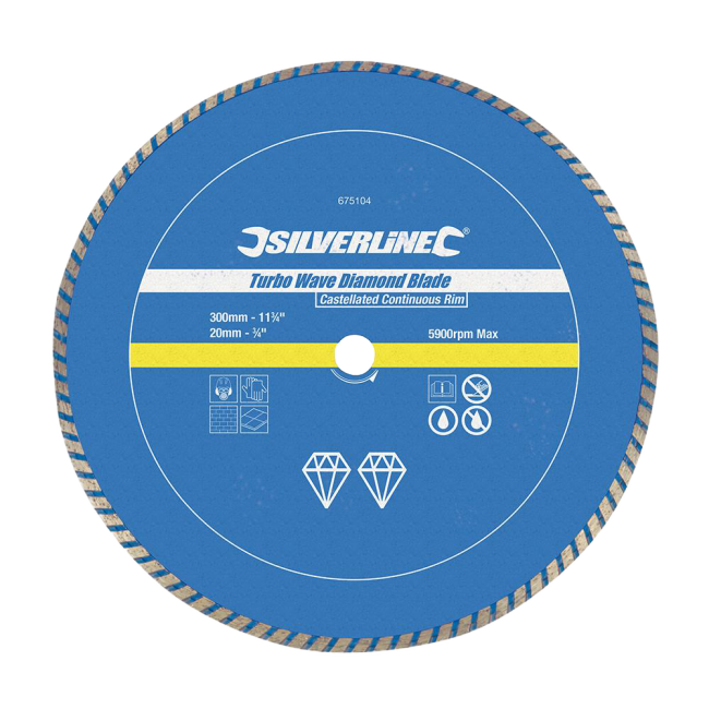 Disque diamant à tronçonner Turbo Wave