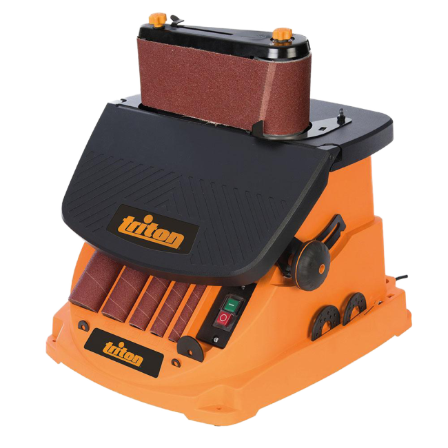 Ponceuse à bande et à cylindre oscillant 450 W