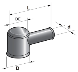Capuchon isolant souple pour cosse ronde moyen