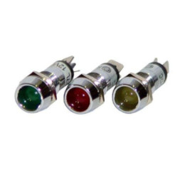 Voyant 12V à LED chromé 11mm