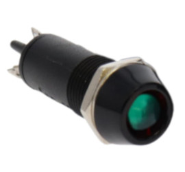 round LED lights (plastic) green