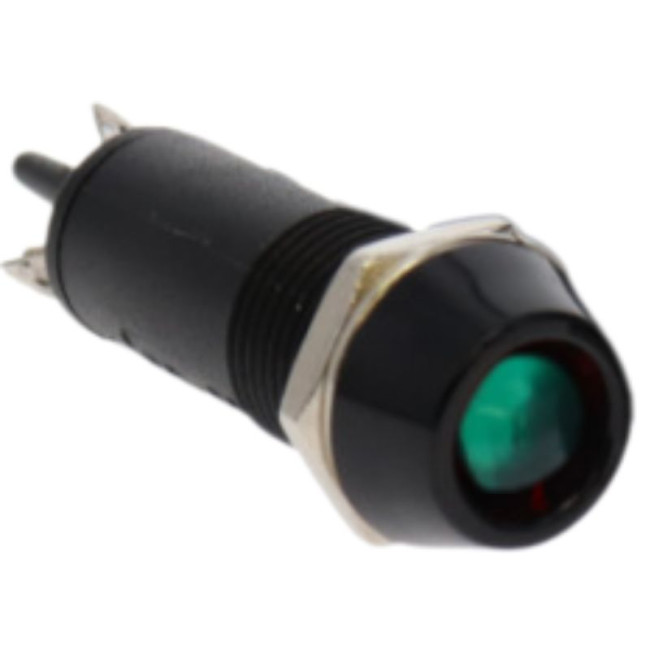 round LED lights (plastic) green
