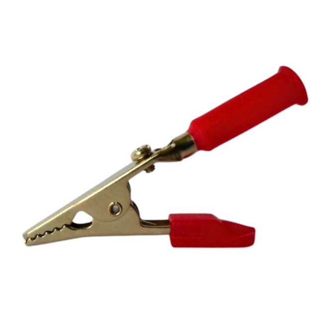 Mini pince de batterie crocodile rouge - 5 Amp