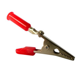 Mini pince de batterie crocodile rouge - 5 Amp