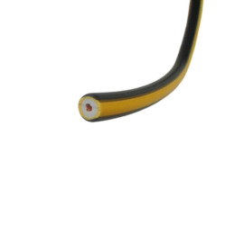 Fil PVC d'allumage jaune et noir