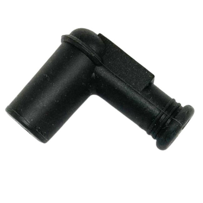 Capuchon de bougie antiparasité coudé