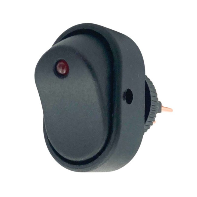 ovale interruttore arancione LED ON-OFF
