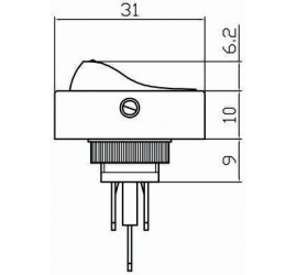 copy of interruptor LED naranja ovalada Encendido-apagado