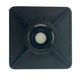 schwarze Nylon Basen PA.66 29x29mm
