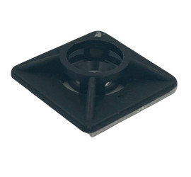 Embases nylon noires PA.66 29x29mm