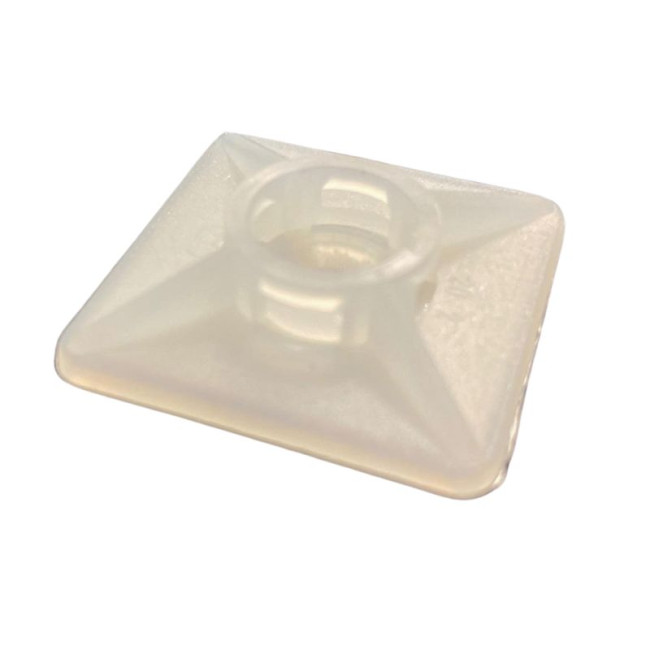 Embases nylon blanches PA.66 19x19mm