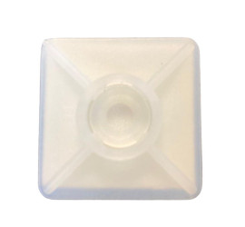 Embases nylon blanches PA.66 19x19mm