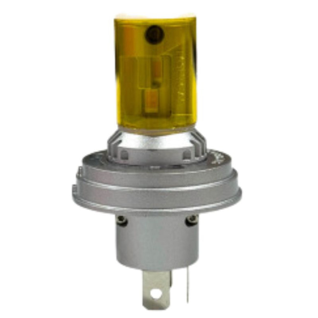 Ampoules à LED R2 CE H5 Code Européen 12V Code/Phare jaune