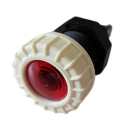 Voyant ivoire 6V à 24V à ampoule interchangeable