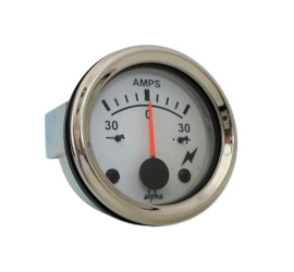 Ampèremètre 12V fond blanc