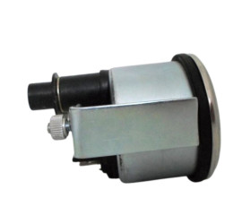 Jauge de température d'huile 12V fond noir / tour chrome