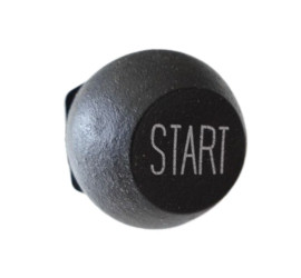 Bouton de démarrage noir...