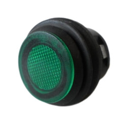 Bouton poussoir illuminé vert ON/OFF