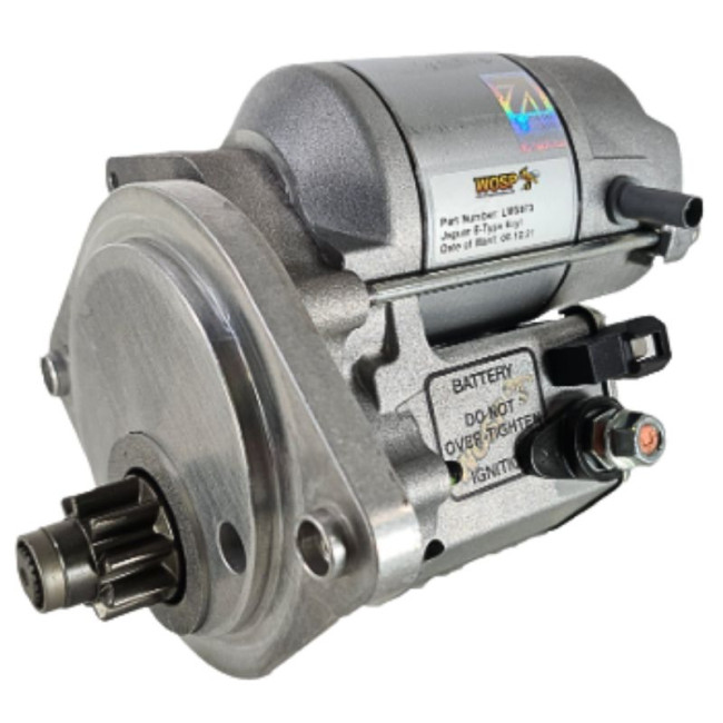 Démarreur Jaguar Type E 6 cylindres avec embrayage 7.25" petit volant moteur