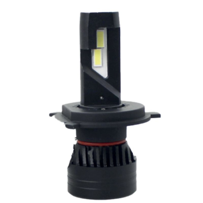 H4 bi-LED 12v, 4500lm, Code/Phare Blanc ou Jaune. Ampoules LED Haute Performances
