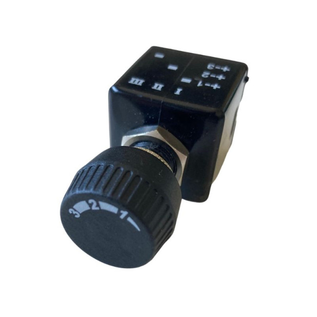 Interrupteur rotatif pour ventilation ou lumière