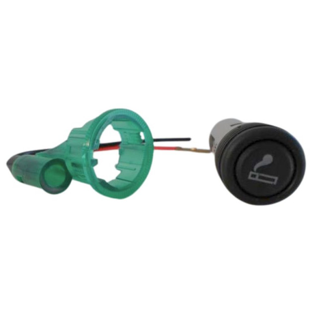 Universal 12V cigarette lighter with lights