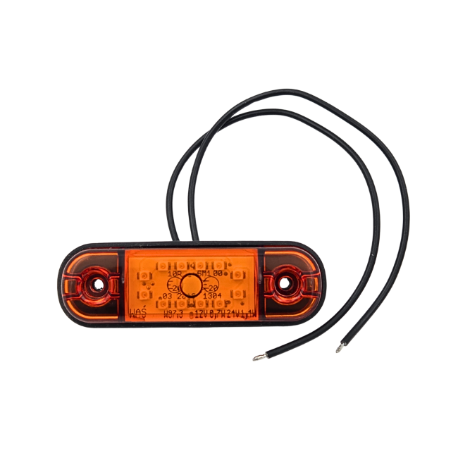 Fuego 12 LED de color naranja plantilla de ultra-delgado