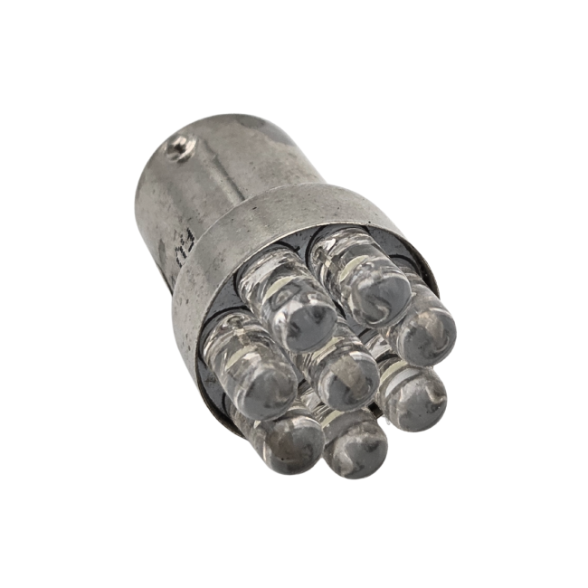 Bombilla de 6V 8 LED blanco BA15s