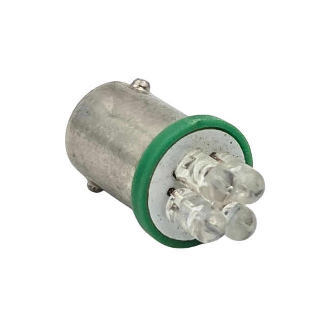 Ampoule 12V 4 LED BA9s verte