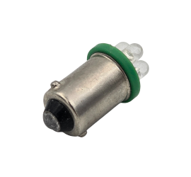 Ampoule 12V 4 LED BA9s verte
