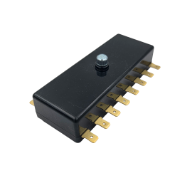 Fusebox Speckstein 8-Wege-schwarze Abdeckung mit Flachanschluss
