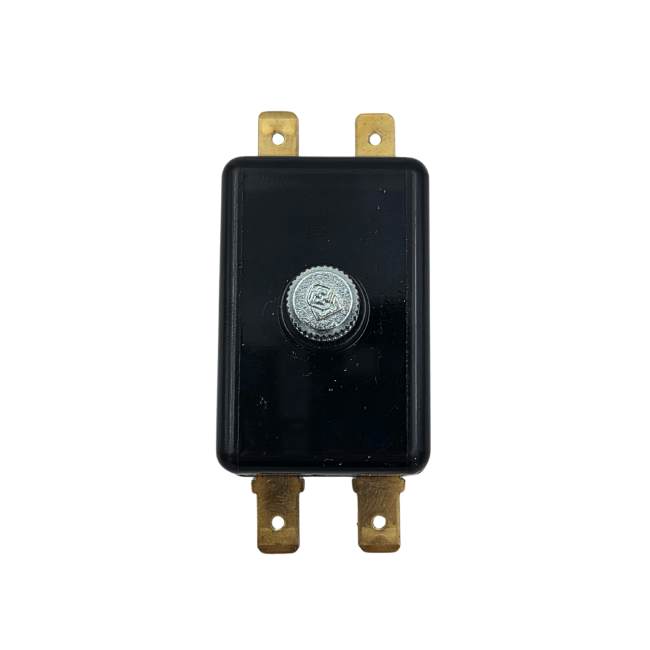 Fusebox pietra ollare 2 vie copertina nera con connettore a forcella