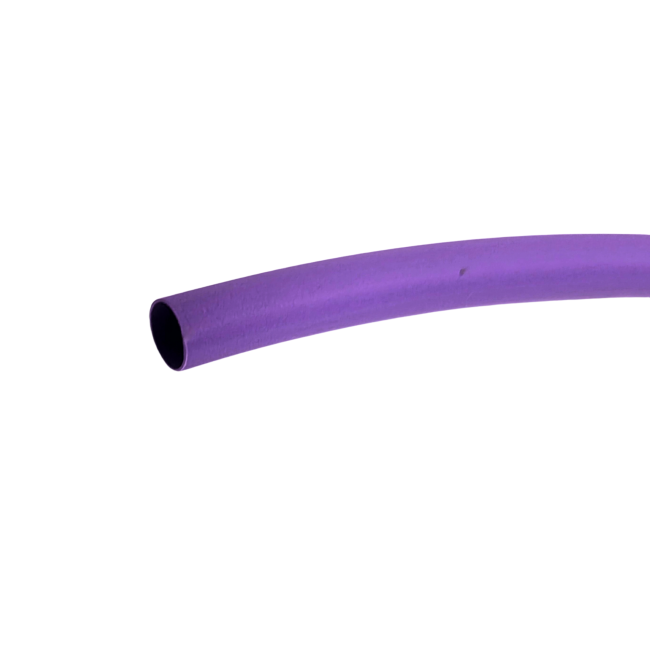 Gaine thermorétractable violette  au mètre.