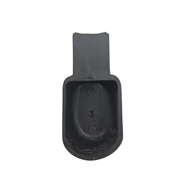 Capot noir pour cosse batterie (-)