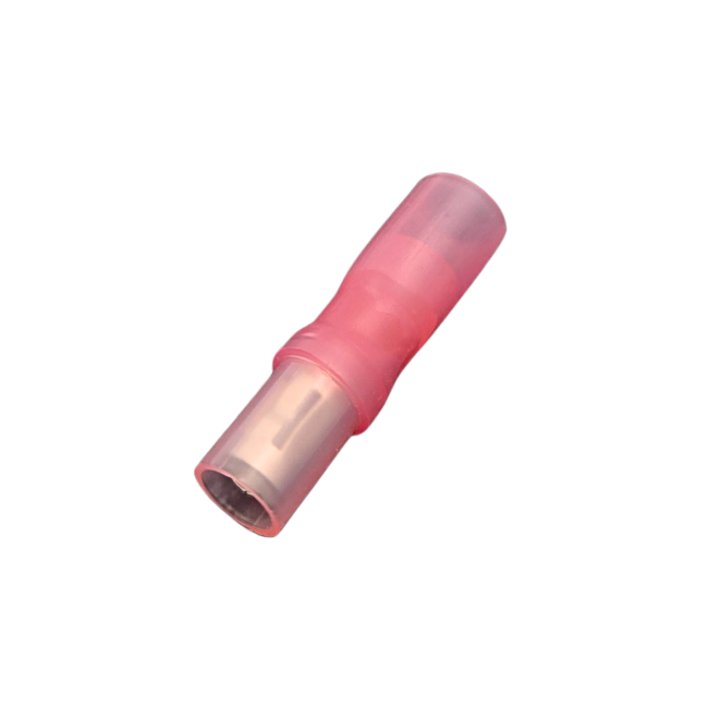Cosse cylindrique thermorétractable M4 Femelle - fil 0.5/1.0