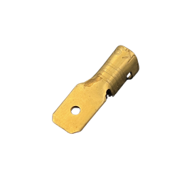 Cosse plate mâle 63mm pour câble section 2.5 à 6 mm